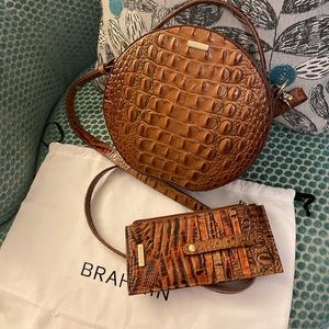 BRAHMIN Toasted Almond Canteen Bag /Card Wallet